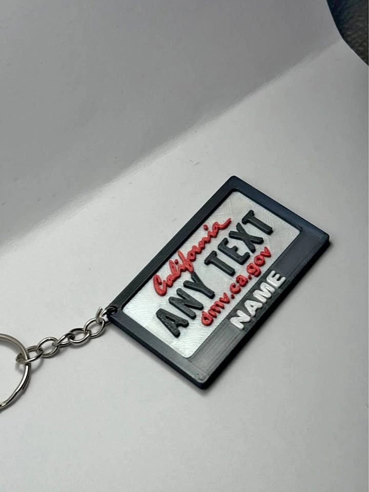 California License Plate Keychain – Personalized Name