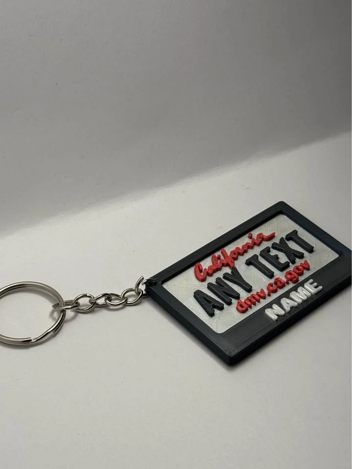 California License Plate Keychain – Personalized Name - photo 2
