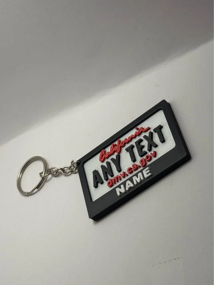 California License Plate Keychain – Personalized Name - photo 3