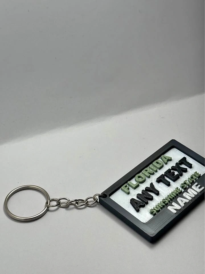 Florida License Plate Keychain – Custom Name Keychain
