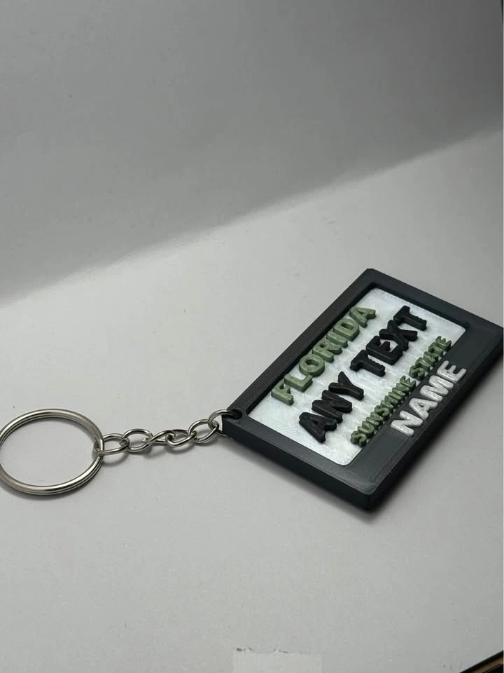 Florida License Plate Keychain – Custom Name Keychain - photo 2