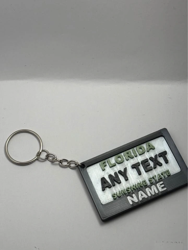 Florida License Plate Keychain – Custom Name Keychain - photo 3