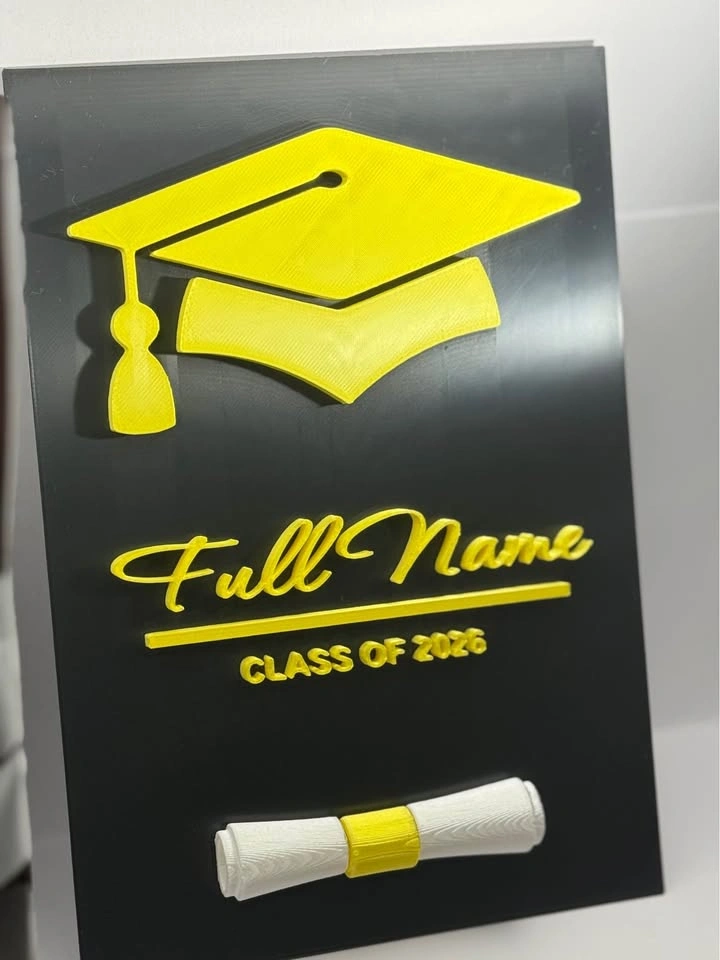 Personalized Graduation Plaque - Class of 2026 Name Sign - photo 2