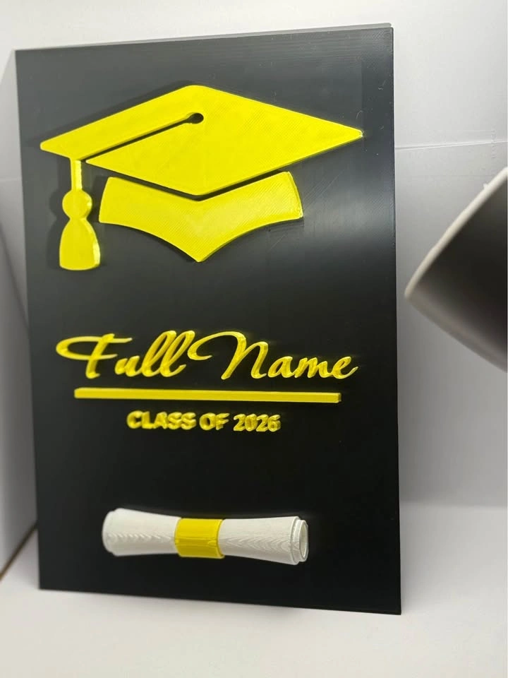 Personalized Graduation Plaque - Class of 2026 Name Sign - photo 3