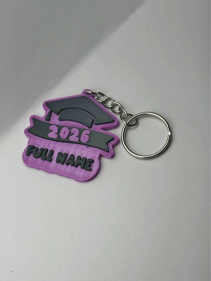 Custom Graduation Keychain 2026 | Personalized Senior Gift