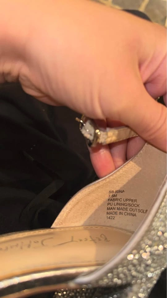 Betsy Johnson Sparkle Heels | Wedding Heels | 7.5 - photo 3