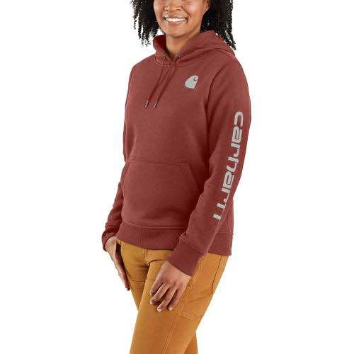Carhartt Women's Relaxed Fit Sleeve Logo Graphic Hoodie