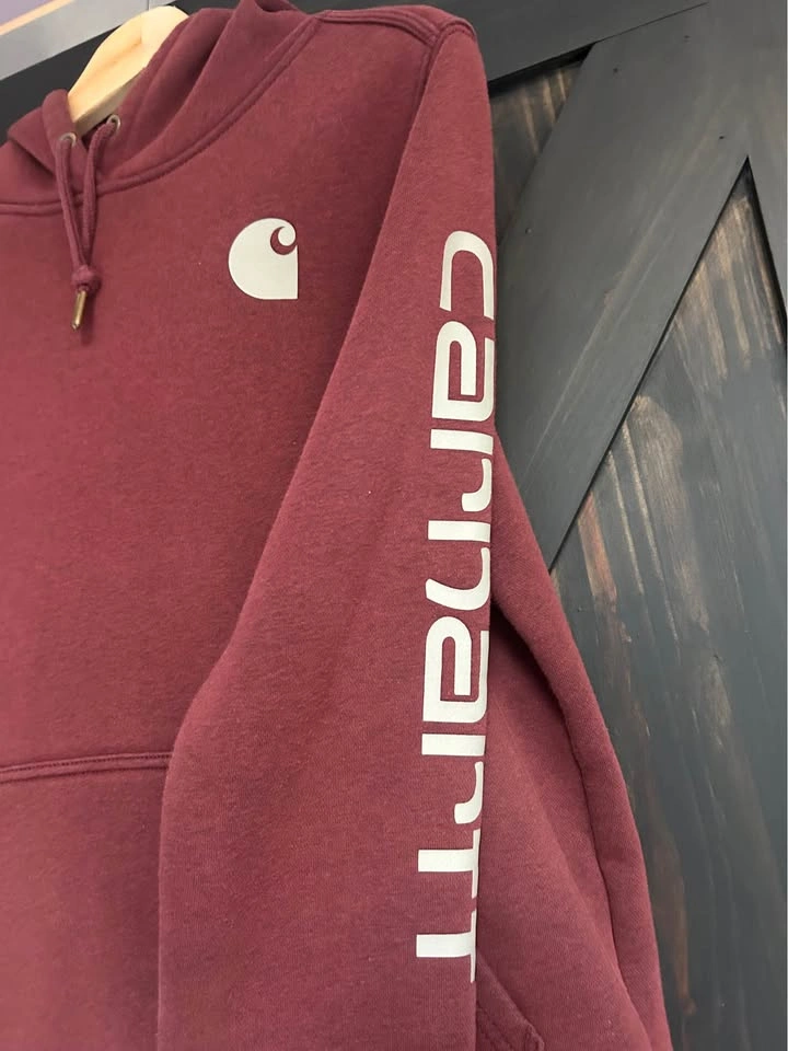 Carhartt Women's Relaxed Fit Sleeve Logo Graphic Hoodie - photo 3