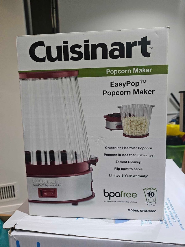 Cuisinart EasyPop Popcorn Maker — Excellent Condition + Box