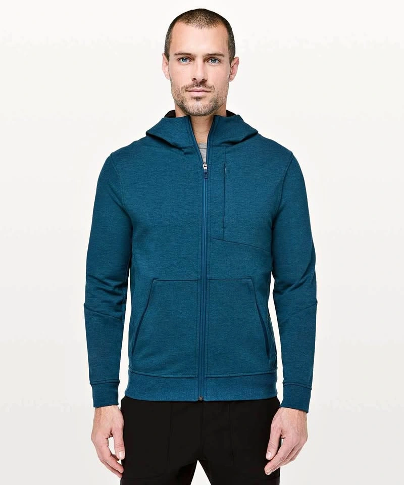 Lululemon City Sweat Zip Hoodie Heathered Poseidon