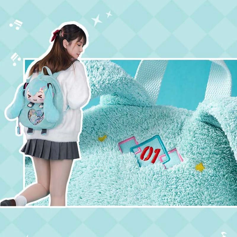 Official Hatsune Miku Plush Ita Backpack - photo 4