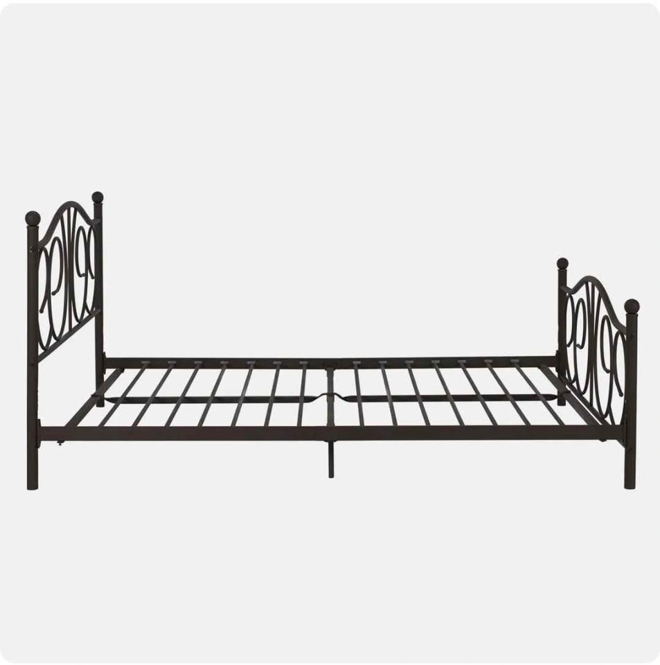 Queen Size Bernella Metal Bed Frame – Good Condition - photo 4