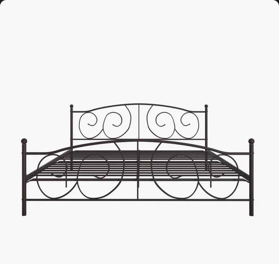 Queen Size Bernella Metal Bed Frame – Good Condition - photo 5