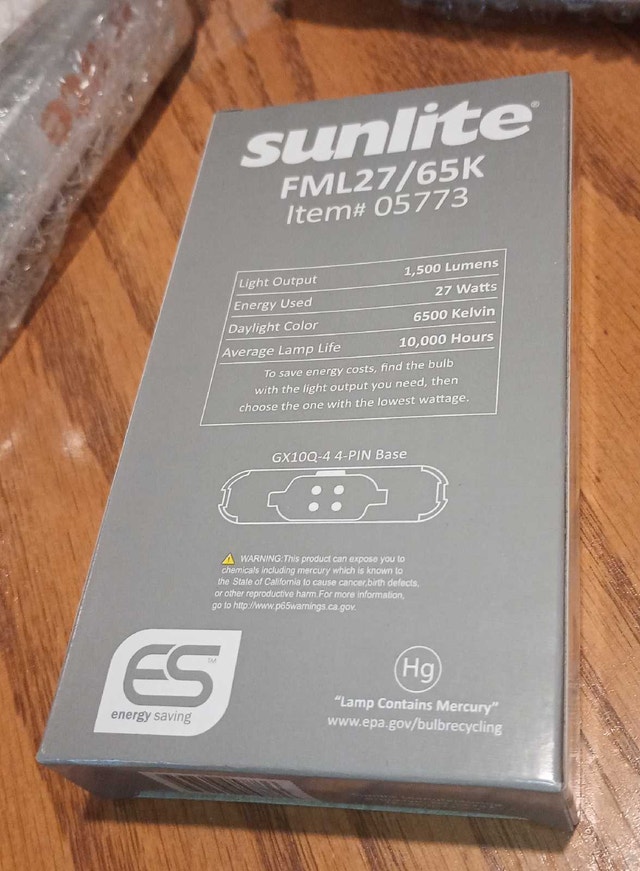 light bulbs, 27 W, 6500 K daylight, GX10Q-4 4-pin base - photo 2