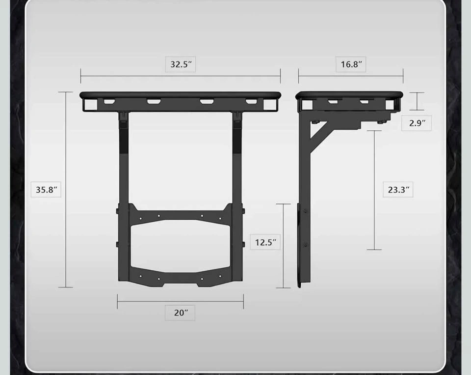 Wrangler JL Spare Tire Cargo Rack Rear Luggage Basket - photo 3