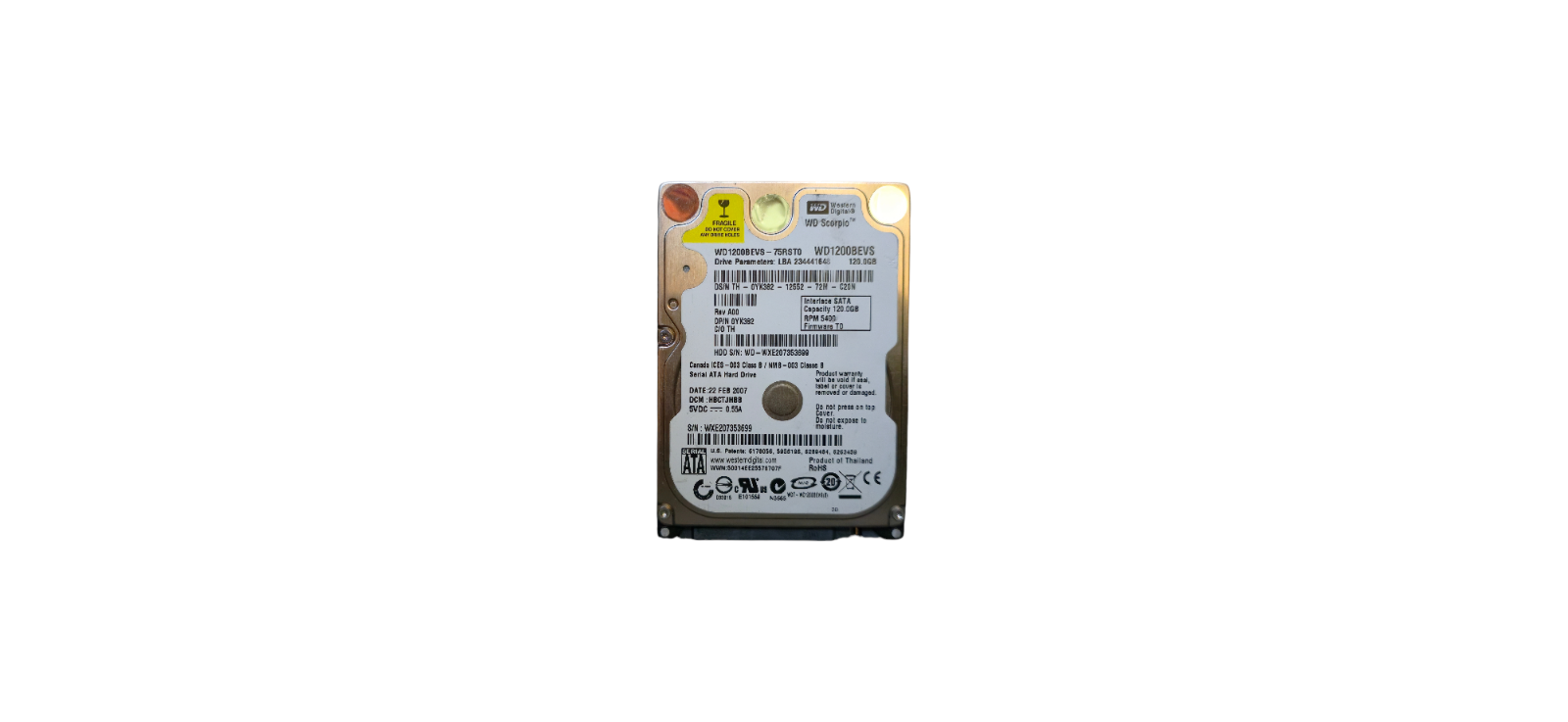 120GB SATA 2.5-inch Internal Hard Drive (Mixed Brand) - photo 4