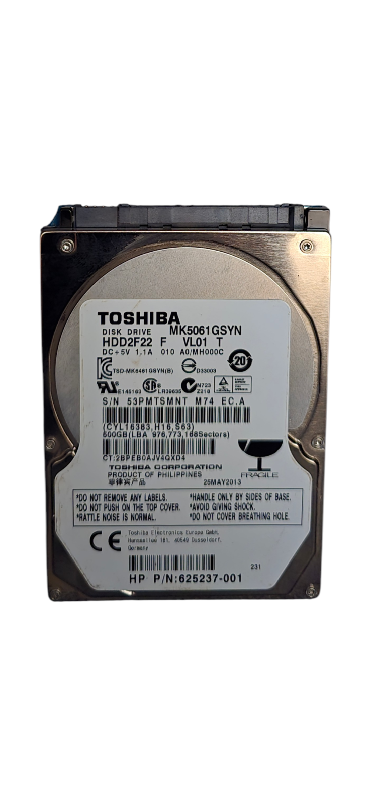Used 500GB SATA 2.5-inch Internal Hard Drive - photo 4