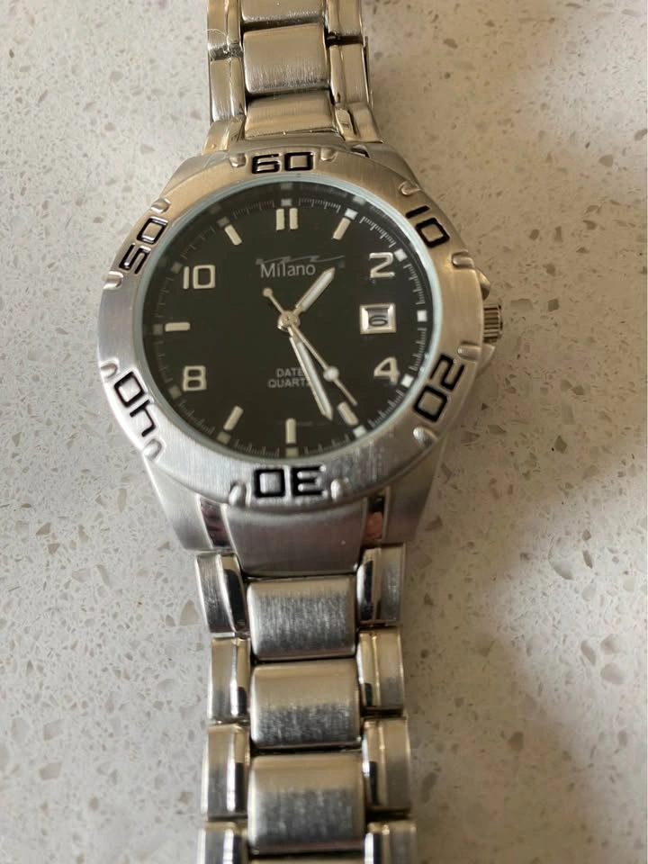 Milano Stainless Steel Watch – Date Quartz Watch - photo 2