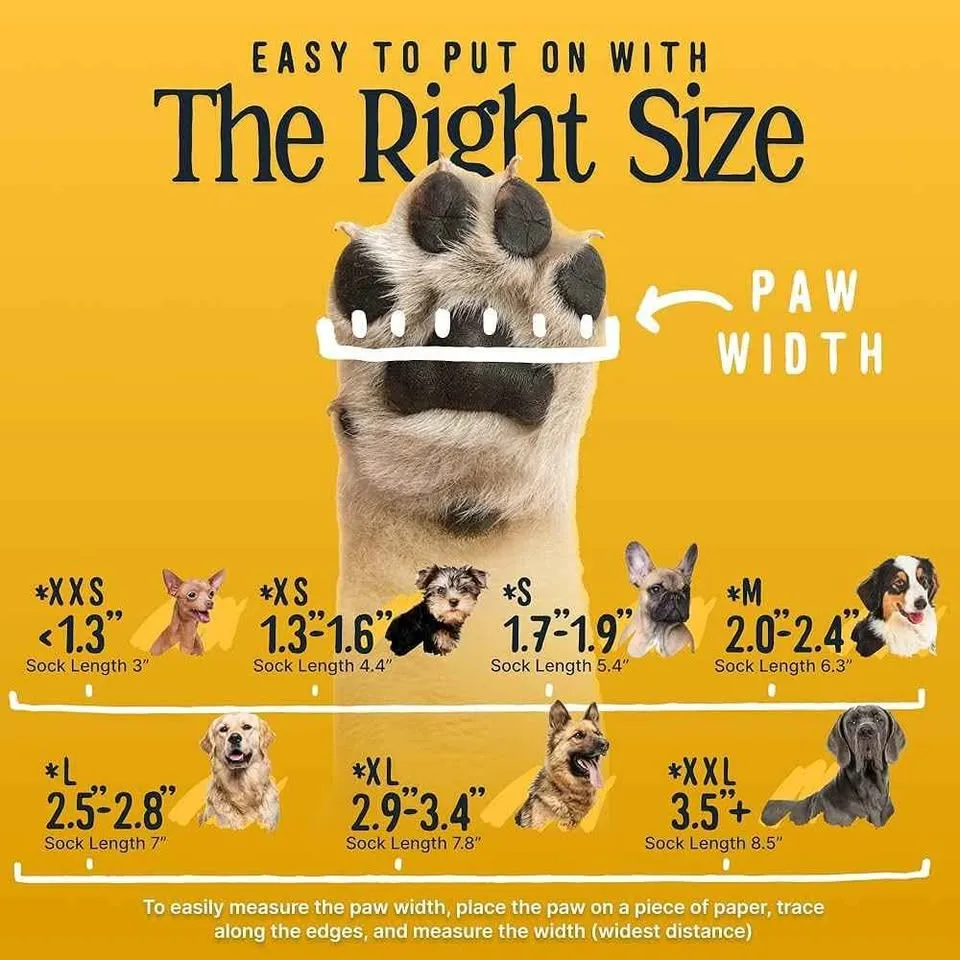 Tiger Toes Dog Grip Socks - Size XS image indicator(3)