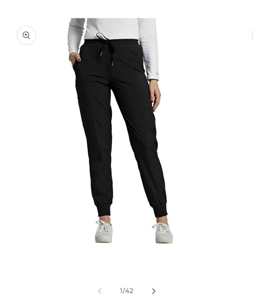 White Cross FIT Jogger Scrub Pants size Small