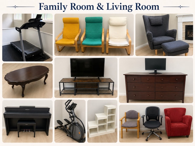Moving Sale – Family Room & Living Room Furniture Bundle