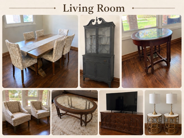Moving Sale: Living Room & Dining Room Furniture Bundle