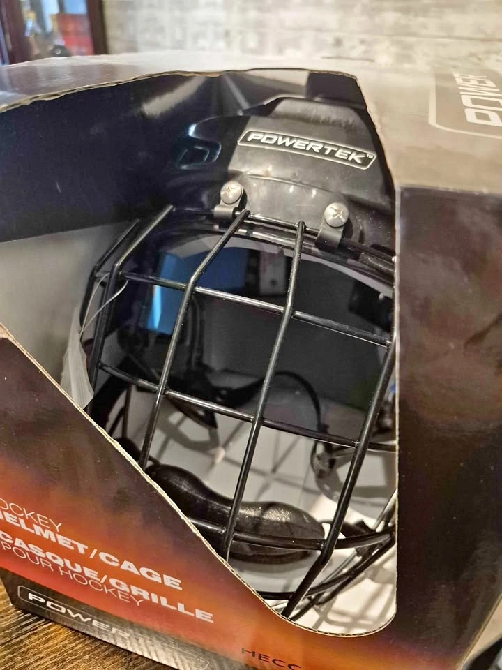 Brand New Hockey Cage Helmet XL Senior Black