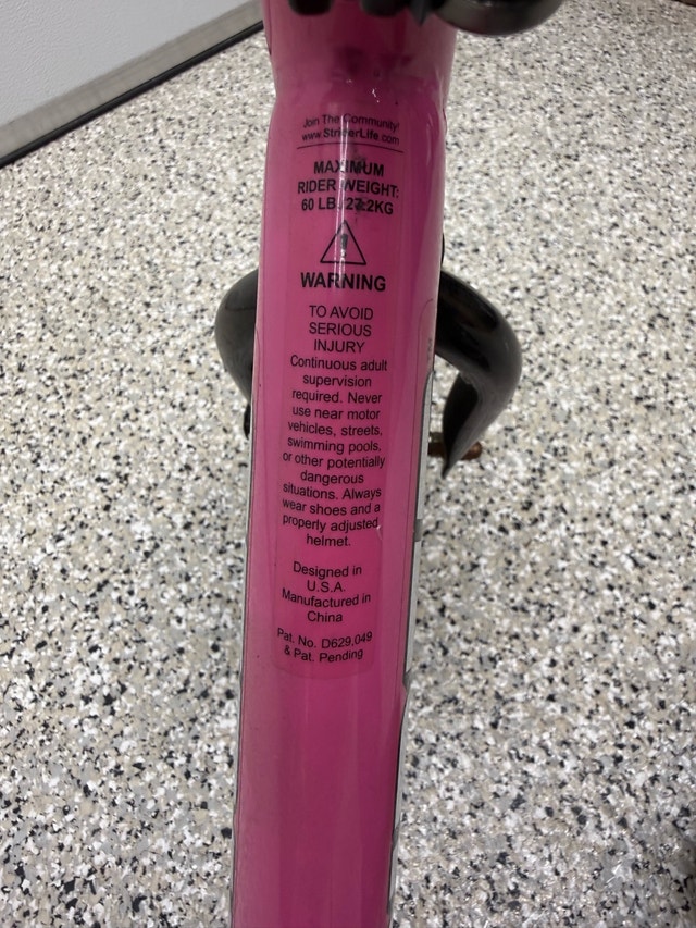 Selling Pink Strider Bike - photo 5
