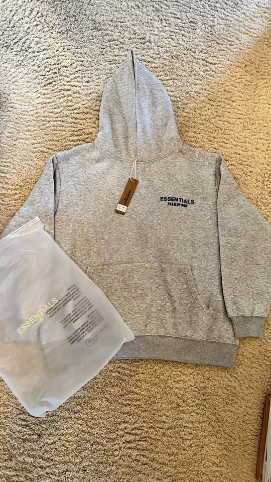 Light Oat essentials hoodie