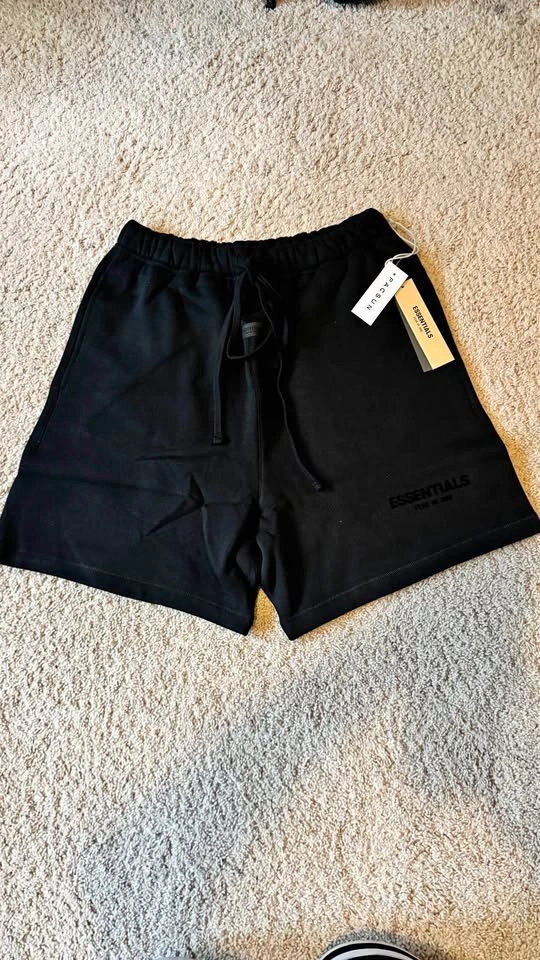 black essentials shorts