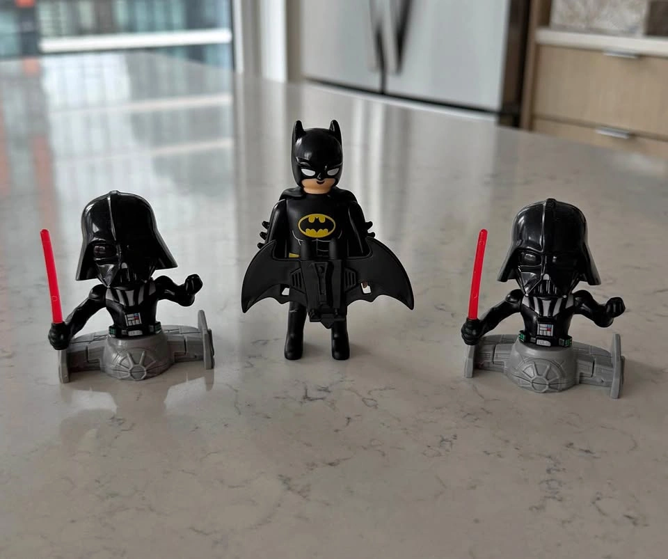 Batman & Darth Vader Toy Figures Set