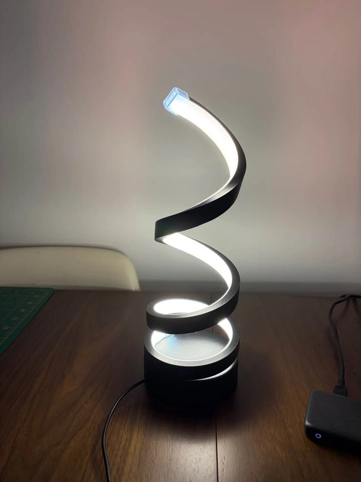 Modern LED spiral table lamp x2 - photo 3