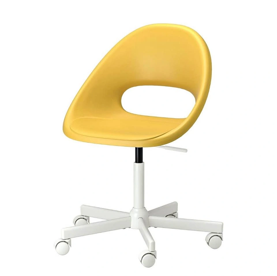 IKEA ELDBERGET / MALSKÄR Swivel Chair - Yellow/White