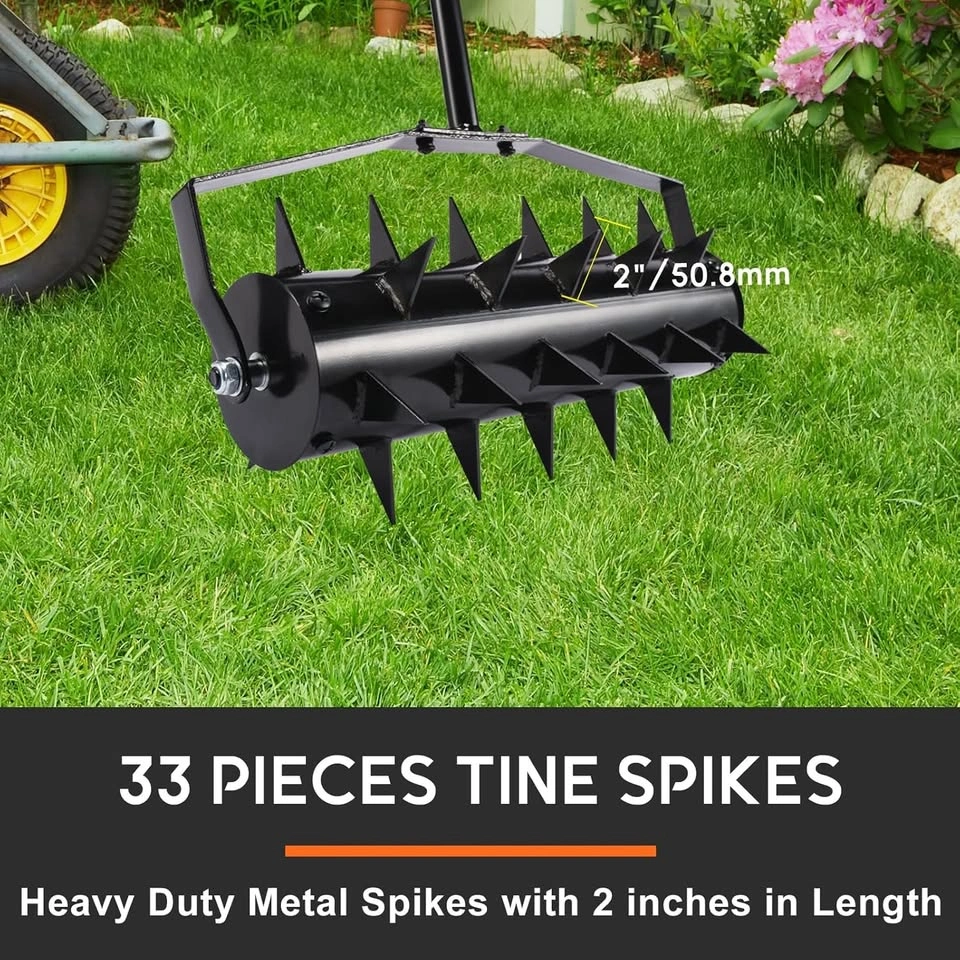Rolling Lawn Aerator 56" x 16" with Detachable Handle - photo 5