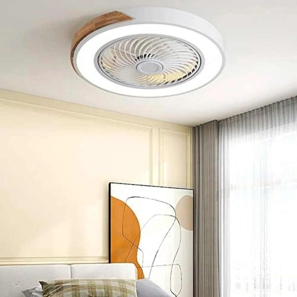 20" Enclosed Ceiling Fan with Lights Dimmable LED - photo 4