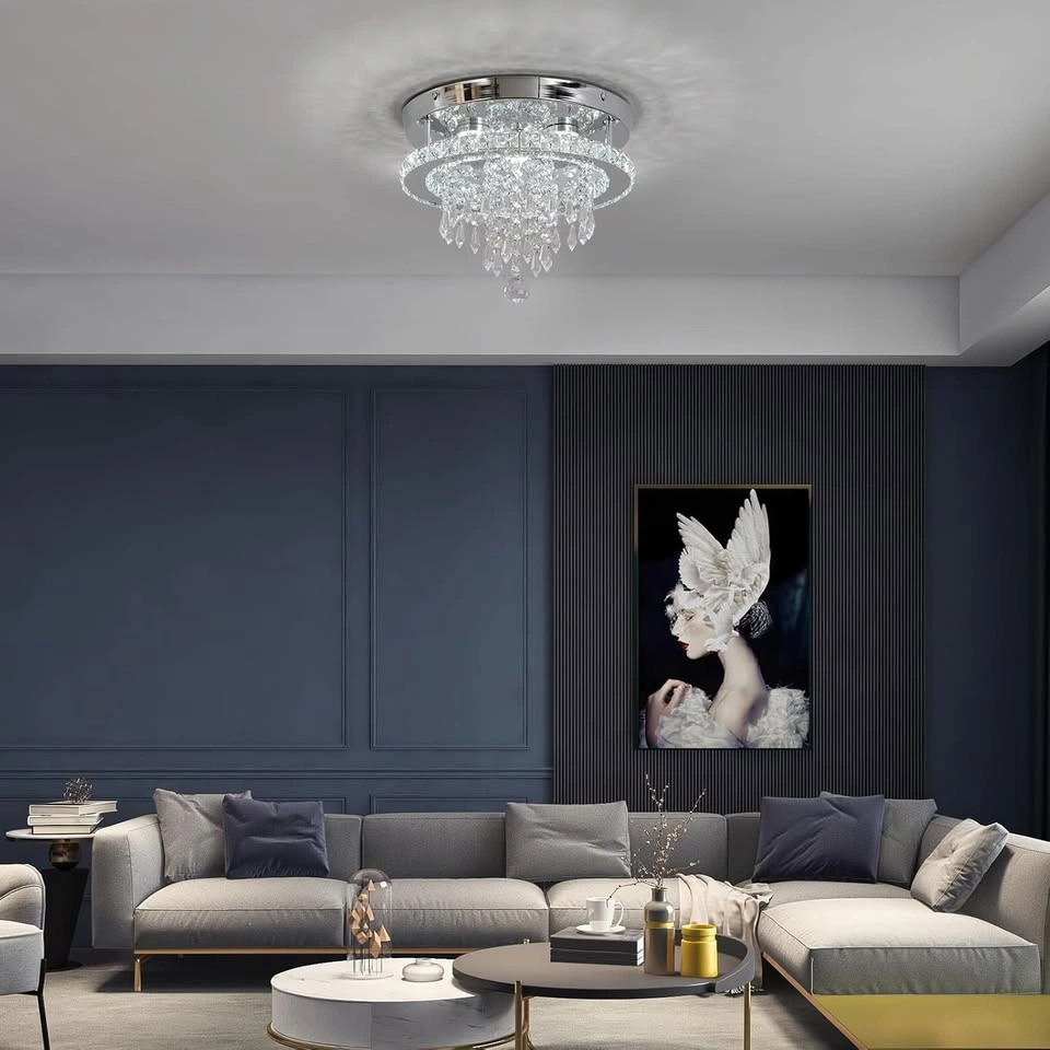 11.8" Dimmable Modern LED Crystal Chandelier - photo 5