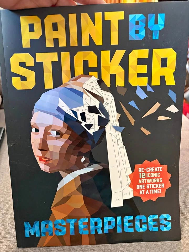 Paint By Sticker Masterpieces: 12 Iconic Artworks