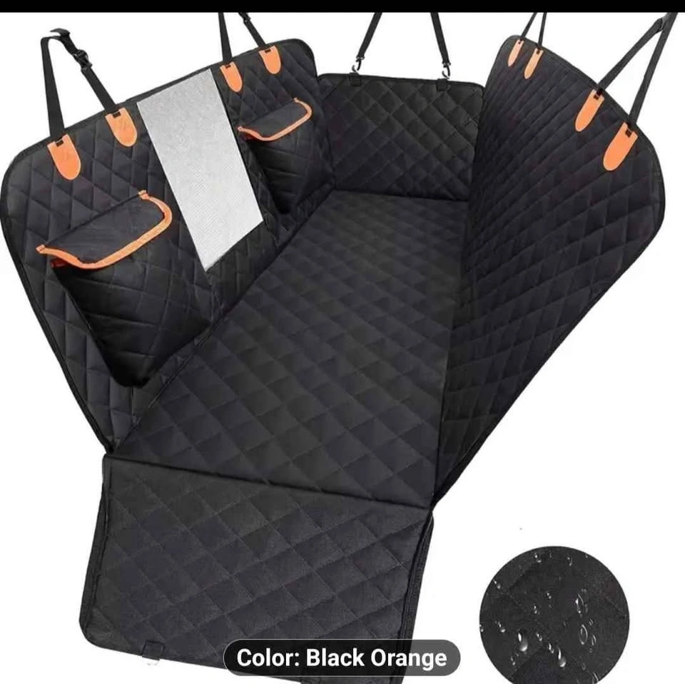 Deluxe Quilted Waterproof Dog Car Seat Cover with Mesh Window - photo 2