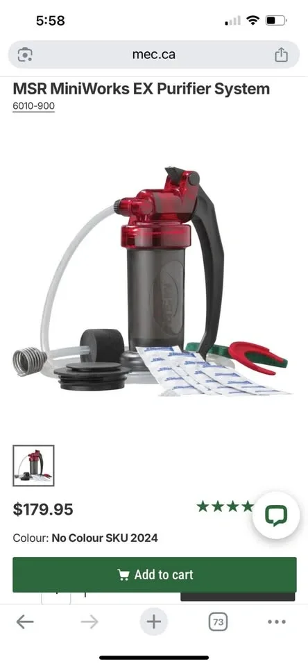 MSR MiniWorks water filter purifier system - photo 3