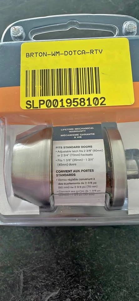 Satin Nickel Keyed Entry Door Knob