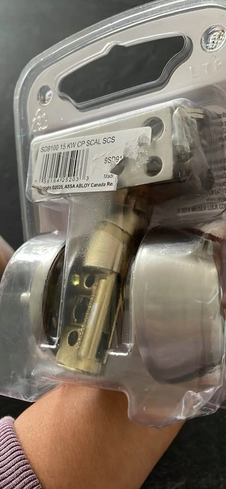 Satin Nickel Keyed Entry Door Knob - photo 2