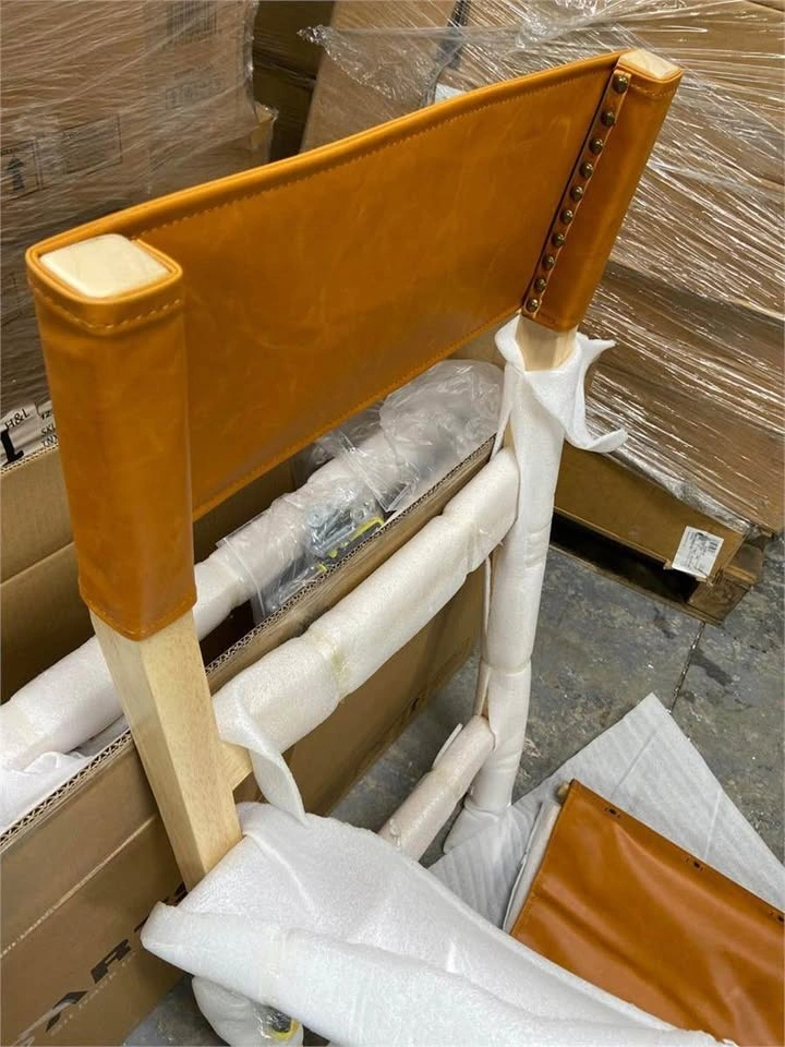 Set of 6 faux leather dining chairs - photo 3