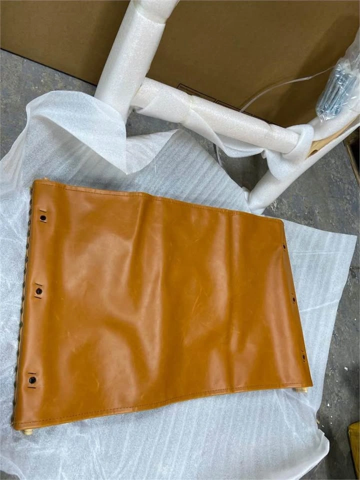 Set of 6 faux leather dining chairs - photo 4