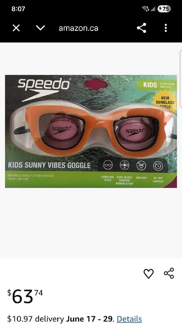 Speedo Brand new kid's swimming goggles - photo 3
