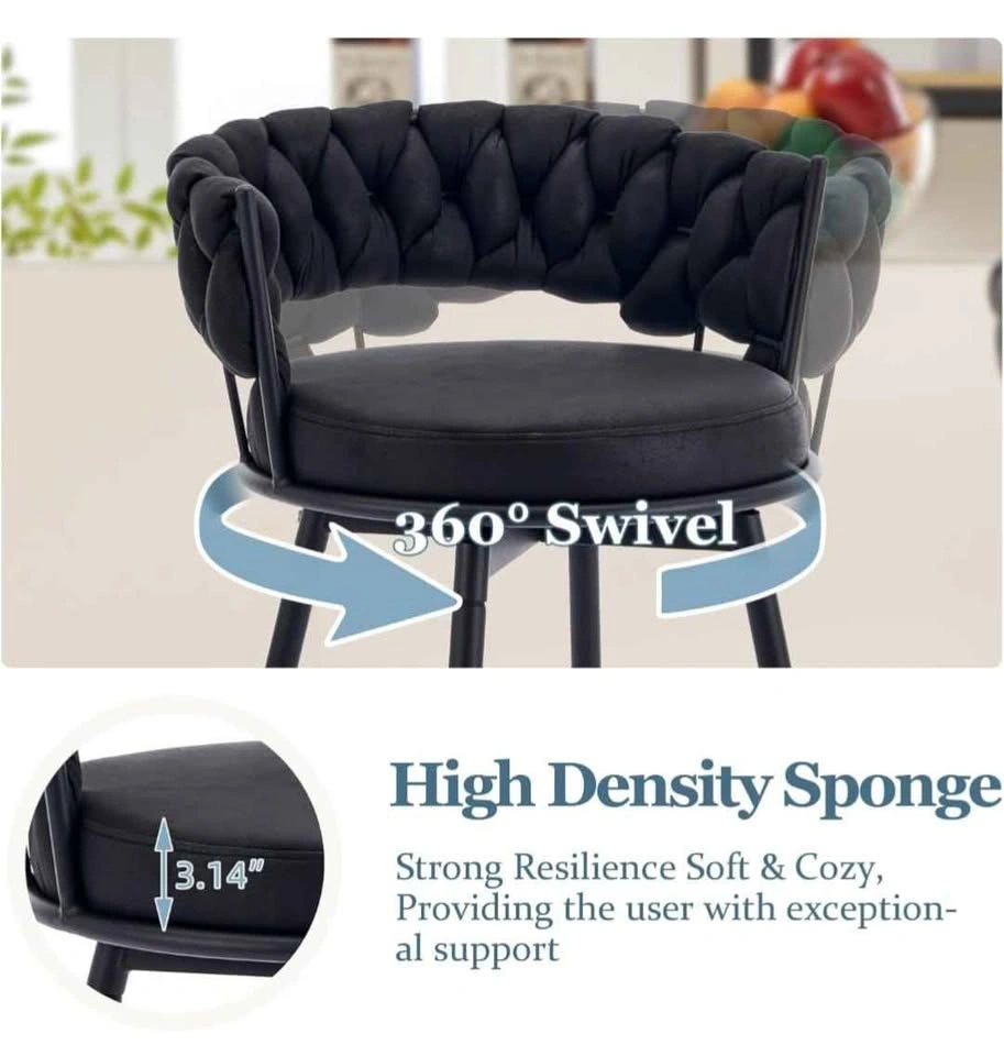 Brand NEW Set of 2 Swivel Bar Stools - 24" Counter Height - photo 5
