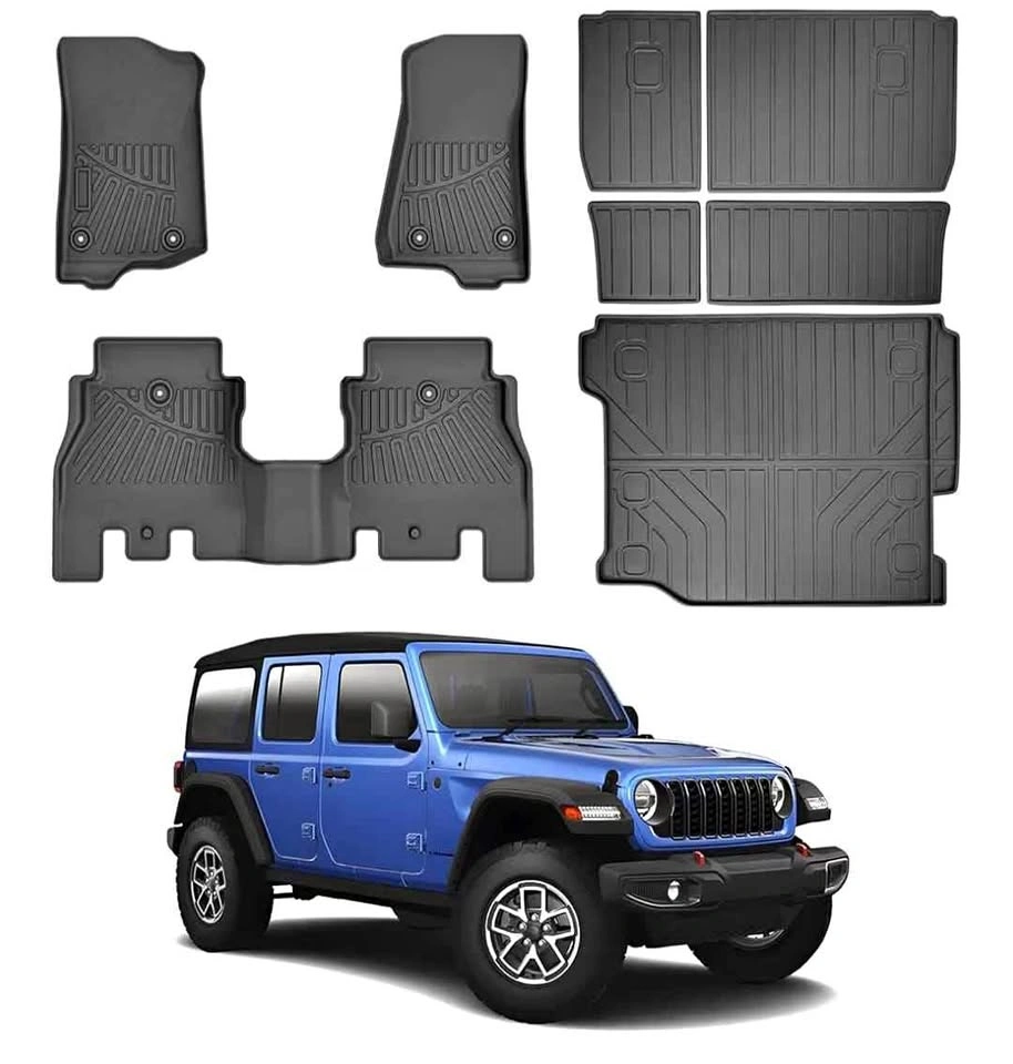 Brand New Jeep Wrangler JL 4-Door Floor Mats + Cargo Liner
