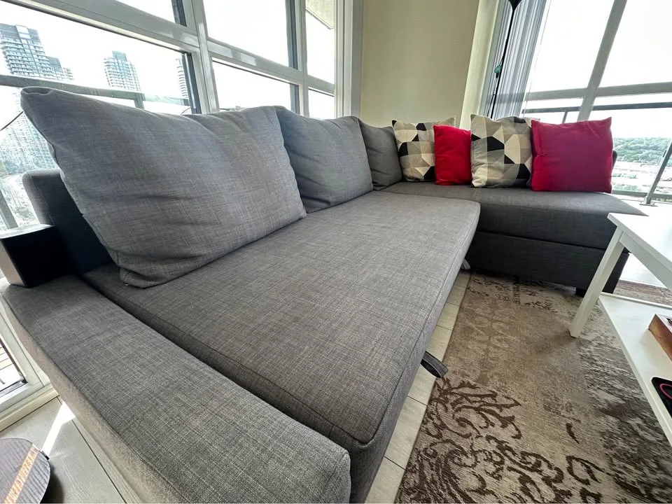 IKEA grey Friheten Sleeper Sectional Sofa(DELIVERY AVAILABLE) image indicator(2)