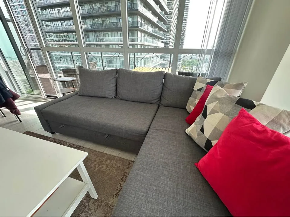 IKEA grey Friheten Sleeper Sectional Sofa(DELIVERY AVAILABLE) image indicator(3)