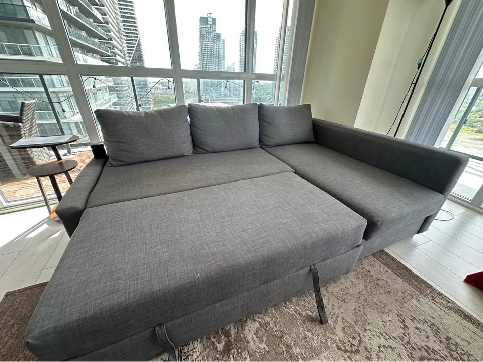 IKEA grey Friheten Sleeper Sectional Sofa(DELIVERY AVAILABLE) image indicator(6)