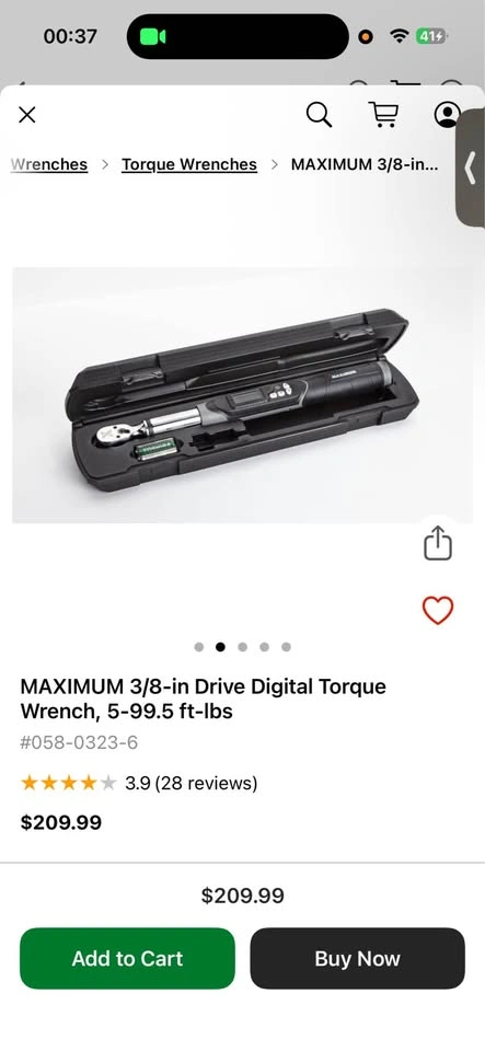 MAXIMUM Digital Torque Wrench 3/8 - photo 3